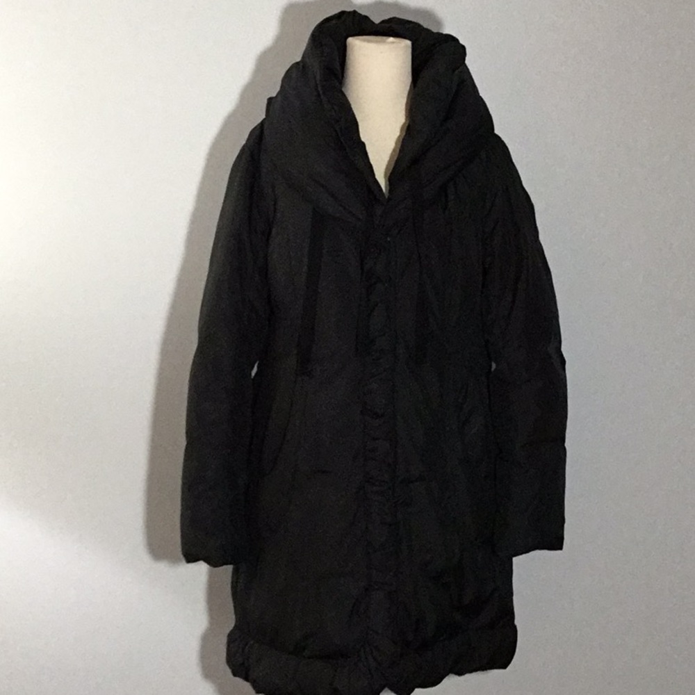 Tahari Elissa Hooded Down Puffer Coat, sz L